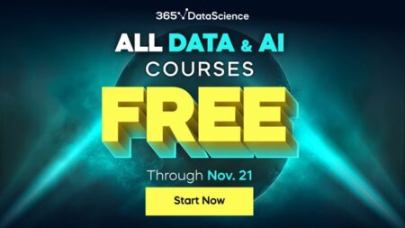 365 Data Science offer free data and AI courses until November 21st.